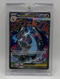 Mega Charizard X Ex Promo Holo 360 HP Pokemon Card 023 Mega Evolution - Image 1