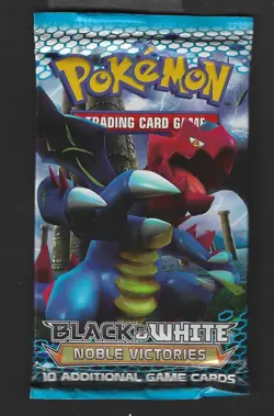 Pokemon "Noble Victories" 10-Card Sealed Booster Pack (Druddigon) X1 - Image 1