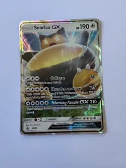 Pokemon Snorlax GX Promo Holo SM05 Basic 190 HP Card 2016 - Image 1