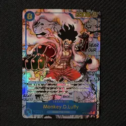 Monkey.D.Luffy OP11-118 Manga Rare Holo One Piece TCG Card - Image 1