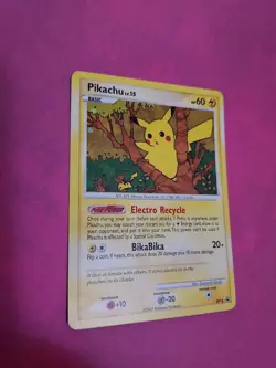 Pokemon Pikachu DP16 Holo Rare Black Star Promo Card Damaged - Image 2