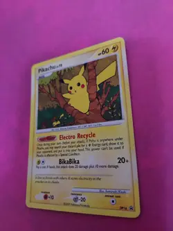 Pokemon Pikachu DP16 Holo Rare Black Star Promo Card Damaged - Image 3