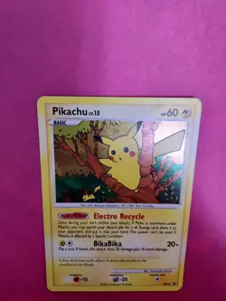 Pokemon Pikachu DP16 Holo Rare Black Star Promo Card Damaged - Image 5
