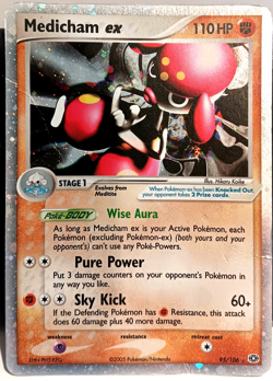 Medicham ex 95/106 EX Emerald 2005 Holo Rare Pokemon Card - Image 3