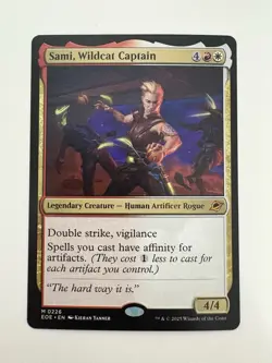 Sami Wildcat Captain MTG Magic the Gathering Card NM Near Mint EOE - Image 1