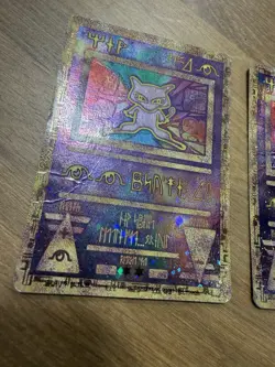 2X Ancient Mew Pokemon Promo Holo Card – Movie 2000 DAMAGED FAST SHIPPING - Image 4
