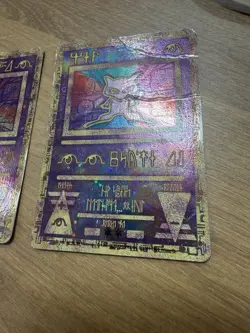 2X Ancient Mew Pokemon Promo Holo Card – Movie 2000 DAMAGED FAST SHIPPING - Image 5