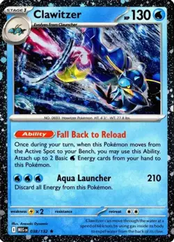Clawitzer (Cosmos Holo) 038/132 Holo Miscellaneous Cards & Products Pokemon NM - Image 1