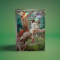 Illustration Rare Meowth (106/094) Phantasmal Flames Pokemon Card - Image 2