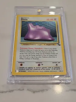 Ditto - 3/62 - Pokemon Fossil Unlimited Holo Rare Card - Image 1