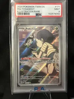Poltchageist Holo Illustration Rare Pokemon TCG Card Twilight Masquerade 171/167 - Image 1