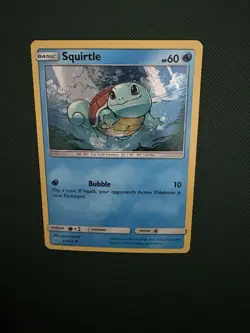 2019 Pokemon Squirtle TCG Unbroken Bonds Holo Common Card 33/214 - Image 3