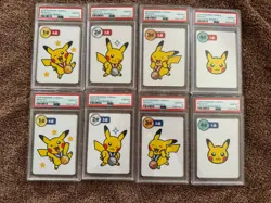 Pikachu Pokemon Card Taruka Round 1, 2 1st 2nd 3rd 4th Ooyama PSA 10 Sequential - Image 1