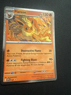 Pokemon TCG Flareon SVP 167 S&V Cosmos Holo SWIRL Black Star Promo Card - NM - Image 4
