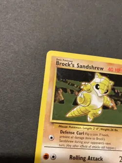 Brock’s Sandshrew 71/132 Gym Heroes Pokemon Card - Image 3
