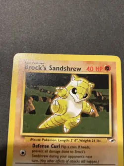 Brock’s Sandshrew 71/132 Gym Heroes Pokemon Card - Image 4