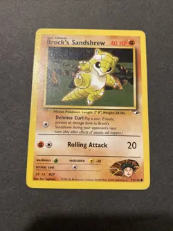Brock’s Sandshrew 71/132 Gym Heroes Pokemon Card - Image 5