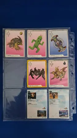 1999 FINAL FANTASY VIII TRIPLE TRIAD - 5 cards + 2 trading cards - Image 2