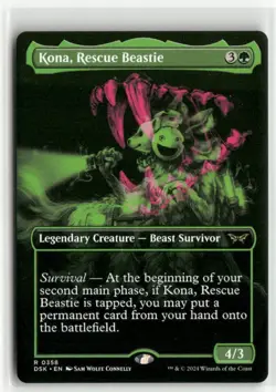 Kona, Rescue Beastie Showcase Duskmourn MTG NM - Image 1