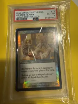 MTG FOIL Urza's Destiny Master Healer (1999) #12 of 143 PSA 6 - Image 1