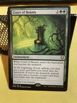 Wizards of the Coast Court of Bounty Commander Legends Rare Green Enchantment 2… - Image 1