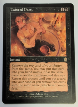 {1x} ~ Tainted Pact ~ LP MTG EDH Magic the gathering Odyssey Rare **Startropic** - Image 1