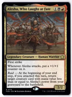 Alesha, Who Laughs at Fate FDN 115 Magic: The Gathering R NM - Image 1