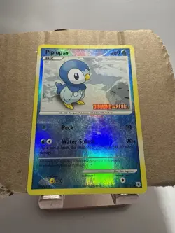 Pokemon Piplup Diamond & Pearl 93/130 Reverse Holo stamped Mp - Image 2