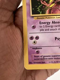 Mewtwo ⭐ 14 Wizards Black Star Promo Vintage WOTC 1999 Pokemon LP/MP - Image 4