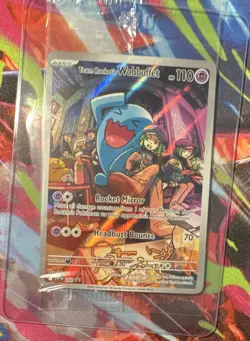SEALED Pokemon Team Rocket's Wobbuffet 203 Sv: Scarlet & Violet Holo 110 HP - Image 1
