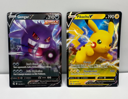 Gengar V & Pikachu V Pokemon Card lot Fusion Strike 156/264 Promo SWSH061 NM - Image 1