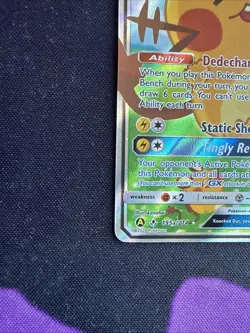 Dedenne GX - 195a/214- Pokemon Sun & Moon Promo Alternate Art Rare Card NM - Image 5
