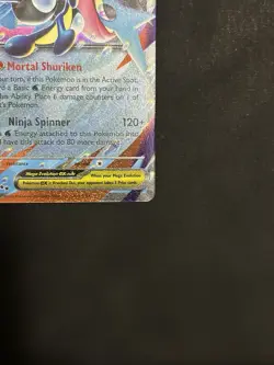 Mega Greninja ex 22/86 Double Rare Pokemon Chaos Rising NM - Image 4