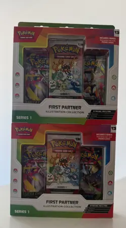 Lot of 2 Pokemon TCG First Partner Illustration Collection (Series 1) 2026 - Image 1