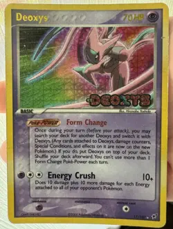 Pokemon TCG Deoxys (Attack Forme) 17/107 Reverse Holo Rare Stamp Eng 2005 - Image 1
