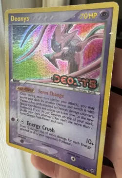 Pokemon TCG Deoxys (Attack Forme) 17/107 Reverse Holo Rare Stamp Eng 2005 - Image 3