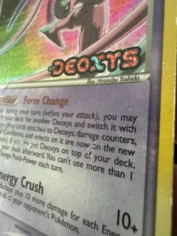 Pokemon TCG Deoxys (Attack Forme) 17/107 Reverse Holo Rare Stamp Eng 2005 - Image 5