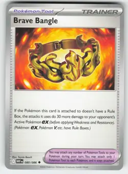 Brave Bangle 080/086 Uncommon White Flare Pokemon Near Mint - Image 1