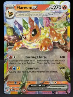 Flareon EX 014/131 Pokemon Prismatic Evolutions Double Rare - Image 1