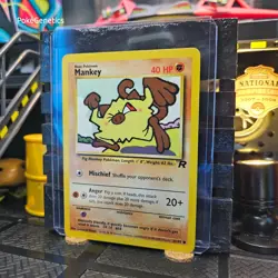 Mankey Team Rocket Pokemon TCG 61/82 Unlimited Common - Image 2