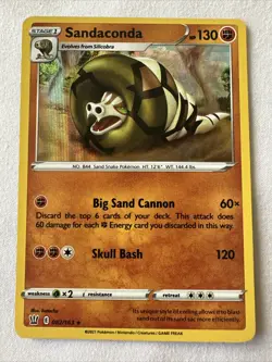 Sandaconda 82/163 Battle Styles Holo Rare Pokemon NM Near Mint - Image 1