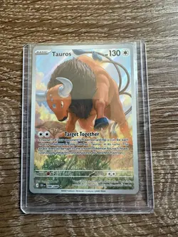 Pokemon TCG Tauros Illustration Rare Mega Evolution Chaos Rising CRI 096/086 - Image 1