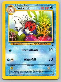 Seaking 60/130 Uncommon Base Set 2 Pokemon Lightly Played - Image 1