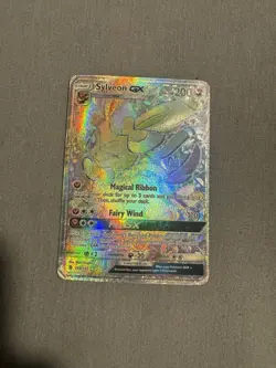 Pokemon Sylveon GX 158/145 Guardians Rising Full Art Holo Ultra Rare EN 200 - Image 1