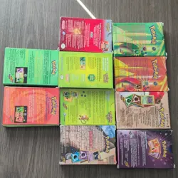 Pokemon empty Vintage Deck Box Lot, Lot Of 10, Some Have Pamphlets And Coins - Image 3