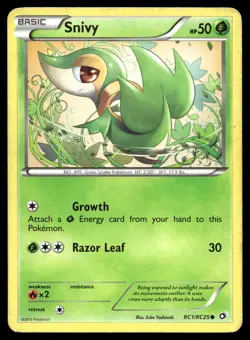 POKEMON SNIVY LEGENDARY TREASURES: RADIANT COLLECTION RC1/RC25 HOLO C MP - Image 1