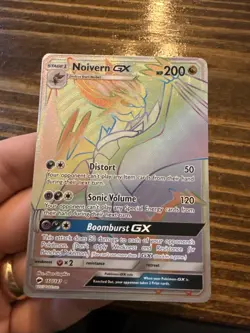 Pokemon Noivern GX Burning Shadows #160/147 Rainbow Secret Rare LP - Image 1