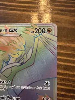 Pokemon Noivern GX Burning Shadows #160/147 Rainbow Secret Rare LP - Image 2