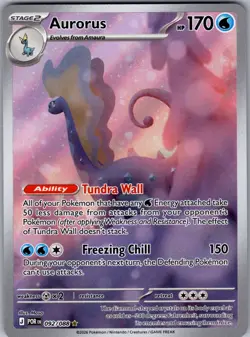 Aurorus 092/088 Holo Illustration Rare Perfect Order Pokemon Near Mint - Image 1