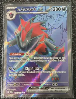 Pokemon TCG Journey Together N’s Zoroark Ex Full Art 175/159 - Image 1